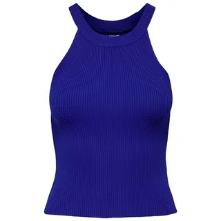 Only Damen Onledna Halterneck Top KNT Noos, Surf The Web, XXL