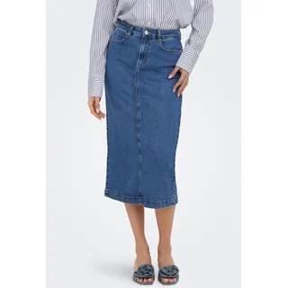Only Jeansrock »ONLWONDER MIDI BACK SLIT SKIRT PIM DNM«, blau