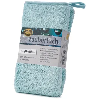 Gözze - Zaubertuch, Sehr saugstarkes Mikrofasertuch, 600 g/m2, Reinigungstuch für Bad, Küche und Auto, 40 x 40 cm - Mint