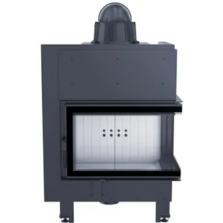 ThermoFlux Kamineinsatz TFD7-KER | Eckscheibe rechts, Klapptür | 10 kW