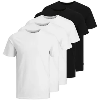 JACK & JONES T-Shirt 5er-Pack Einfarbig T-Shirt