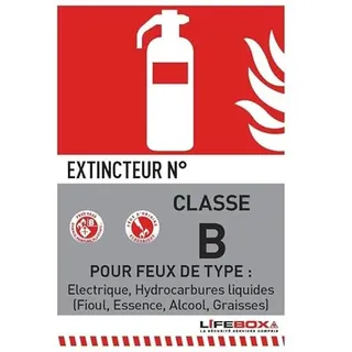 LIFEBOX Hinweisschild Feuerlöscher B