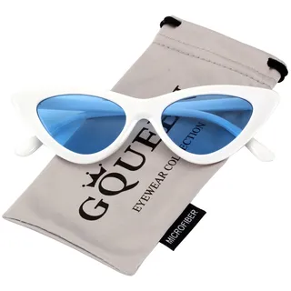 GQUEEN Vintage Katzenauge Sonnenbrille Damen Cateye Retro 90er | Leicht, Verdrehfreies Design, Autofahren, Reisen, Laufen, Golfen, Angeln