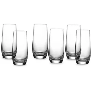 ECHTWERK Wasser-Gläser 6er Set, Robuste Trinkgläser, spülmaschinenfest, 540 ml