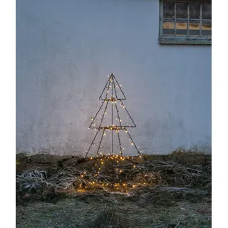 Star Trading LED-Lichterbaum "Foldy", 200 warmwhite LED - Schwarz
