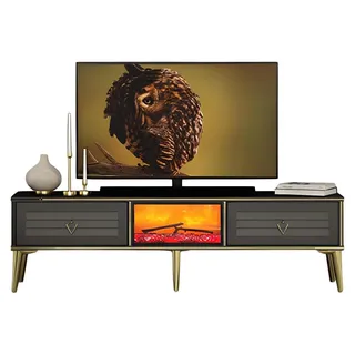 TV Sideboard Dekokamin Elektrokamin Wohnzimmerschrank Funktional Modern