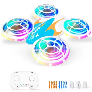 Zookao Mini Drohne für Kinder Spielzeug ab 6+ Jahre, Weihnachten Geburtstags Geschenke für Kinder Ferngesteuertes RC Flugzeug Mini Drone for Kids und Anfänger Quadrocopter mit LED Lichter