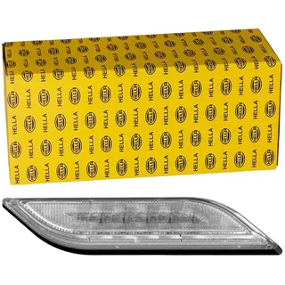 HELLA 2BA 013 332-221 Blinkleuchte - Shapeline Style Slim - LED - 12/24V | geschraubt/Anbau - Lichtscheibenfarbe: glasklar - Stecker: AMP - 2-polig - hinten rechts - Menge: 1