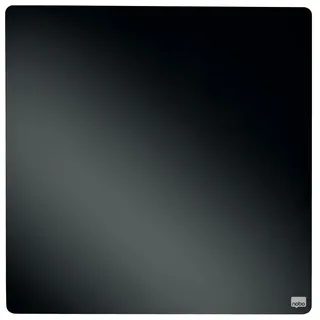 NOBO Mini Wandmontierbare Magnetische Whiteboard-Kachel 1903774 Lackierter Stahl Rahmenlos 360 mm x 360 mm Schwarz