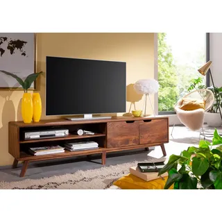 MASSIVMOEBEL24.DE TV-Board Sheesham 180x40x48 walnuss lackiert MALMÖ 2#122