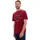 TOM TAILOR Herren mit Logo-Print aus Baumwolle Deep Red M