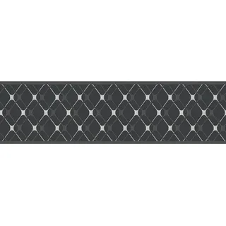 A.S. Création Borte selbstklebend Geometrisch 5 m x 17 cm Schwarz-Grau