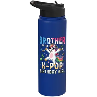 Brother Of The K-Pop Geburtstagsparty für Geburtstagskind mit Einhorn Stainless Steel Insulated Water Bottle