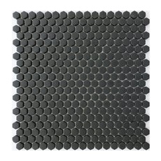 Mosaikmatte Cube 1 Glas Schwarz 29 cm x 29,5 cm