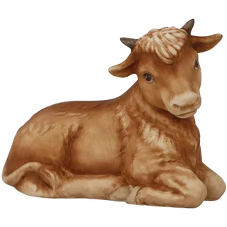 Krippenfigur GOEBEL "Krippenfiguren, Weihnachtsdeko", bunt, B:4,5cm H:7cm, Steingut, Dekofiguren, Krippenfigur, Steingut, Figur - Ochse