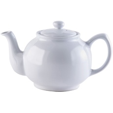 Bild Teekanne mit Deckel - klassische englische Teekanne - Weiß, 6 Tassen