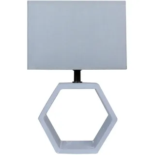 Tischleuchte , Grau , Stein , 22.5x35x22.5 cm , Lampen & Leuchten, Innenbeleuchtung, Tischlampen, Tischlampen