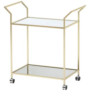 Wohnling Servierwagen Gold 73,0 x 37,0 x 78,0 cm