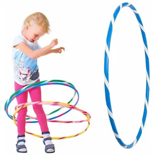 Hoopomania Kinder-Hula-Hoop mit Grip-Tape | Ø 60 cm Blau-Weiß 1 St