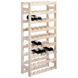Zeller Weinregal 62 x 25 x 120 cm Beige