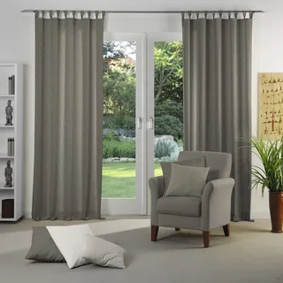 Vorhang WIRTH "Torbole" Gr. 1, lila, B:65cm H:125cm, Jacquard, Baumwolle, Polyester, Gardinen, Vorhang