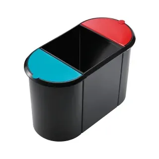 Helit Trio-System 20 + 9 + 9 l Schwarz Rot