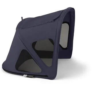 Bugaboo Fox und Fox Cub Sonnendach mit Lüftungsfenstern, ausziehbar für zusätzlichen und optimalen Sonnenschutz, wasserabweisend, kompatibel mit allen Bugaboo Fox und Fox Cub Modellen, Deep Indigo
