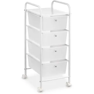 Idimex Badrollwagen Gina , Kunststoff, Metall , Mode , 33x79x39 cm , Badezimmer, Badezimmerregale, Badregale