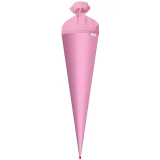 ROTH Bastelschultüte 70cm rosa rund - Schultüte mit stabiler Rot(h)-Spitze mit Filz-Verschluss