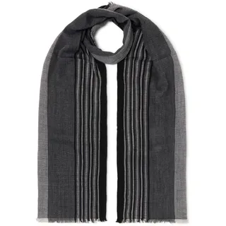 Strickschal CINQUE "ARTHUR", Herren, schwarz, Obermaterial: 50% Polyacryl, 38% Modal, 8% Wolle, 4% Alpaka, Modetücher Strickschal, aus weichem Material mit Längssteifen, made in Italy