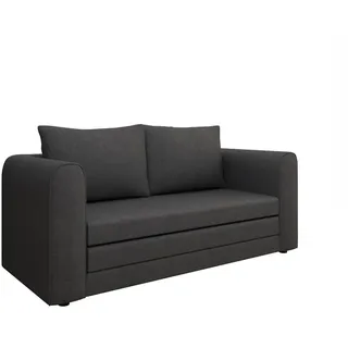 panda möbel Schlafsofa mit Bettfunktion, - dunkelgrau - Dunkelgrau