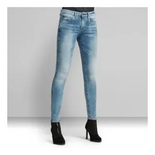 G-Star für Damen. D05889-8968-A587 Jeans 3301 Mid Skinny blau (30/32), Lässig, Baumwolle, Denim