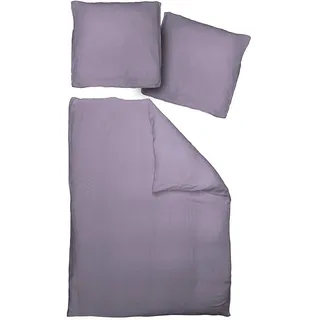 Adam Uni Collection light Unifarben Lila 135 x 220 cm + 2 x 80 x 80 cm