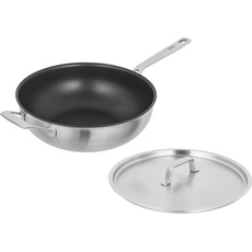 Kuhn Rikon CULINARY FIVEPLY Wok beschichtet  Ø 28 cm, Pfanne + Kochtopf, Silber