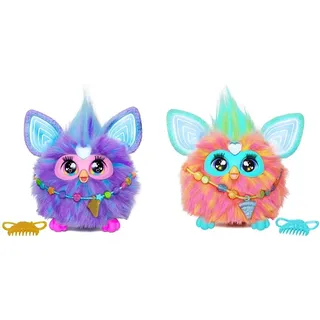 Hasbro Furby interaktives Spielzeug (lila) Deutsche Version & interaktives Spielzeug (orange) Deutsche Version