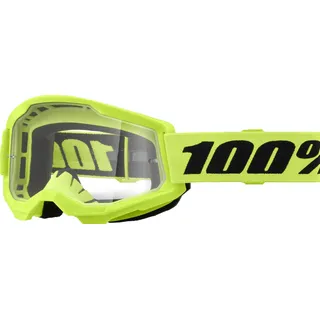100% 100 Percent Strata 2, Crossbrille - Neon-Gelb/Schwarz Klar