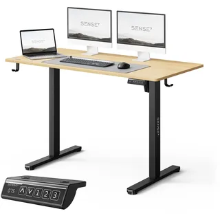 SENSE7 Höhenverstellbarer Schreibtisch Elektrisch 120 x 60 cm