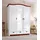 Schiebetürenschrank Konrad 153 x 207 x 64 cm Weiß