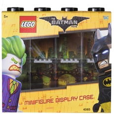 LEGO Batman Minifiguren-Schaukasten für 8 Minifiguren, Stapelbare Wand- oder Tischbox, schwarz