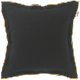 Schöner Wohnen Kissenhülle , Schwarz , Textil , Uni , 38x38 cm , hochwertige Qualität , Heimtextilien, Bezüge, Kissenbezüge