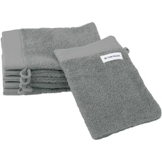 COLOR BATH Waschhandschuh 16 x 21 cm grau 6 St.