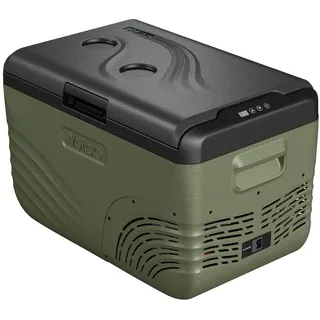 yolco NX30 GREEN Kompressor-Kühlbox, App Steuerung per Bluetooth, 12/24 V und 230 V, mit USB Anschluss für Auto, LKW, Boot, 28 Liter