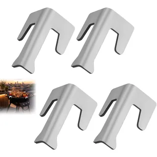 4 Stück Feuerplatten Abstandshalter Set,Feuerplatte Abstandshalter,Feuerplatte Zubehör,Universal Edelstahl Grillplatte Abstandshalter,Für Feuerplatten Feuertonne Grillplaten Kugelgrill BBQ Disc