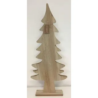 Boltze Dekoaufsteller Kjell Höhe 30 cm 1 Stück Tannenbaum Figur Holz Dekoration Weihnachten ( 31,5 x 12,2 x 5 cm.)