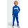 Unisex Kids SEASONAL ESSENTIALS TIBERIO 3 STRIPES TRICOT TRACKSUIT Royal Blue/White/Glow Blue 4-5 Years