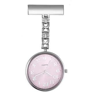 Lancardo 1PCS Krankenschwesteruhr Schwesternuhr mit großem Zifferblatt zum Anstecken mit Stethoskop Revers Taschen Abzeichen Brosche Uhren für Arzt, Krankenschwester, leicht lesbar, Damen und Herren