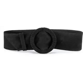 Taillengürtel LASCANA "Ledergürtel", Damen, Gr. L, schwarz, Leder, unifarben, Gürtel Taillengürtel, Shaping-Effekt, Gürtel für Kleid & Overall, Bauchgürtel, Topseller