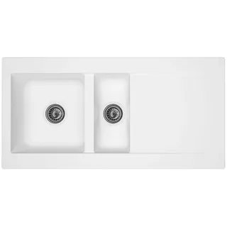 Denver 100 x 50 cm weiß + Handbetätigung