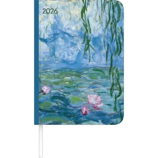 ALPHA EDITION GmbH & Co. KG Alpha Edition - Lady Journal Monet 2026 – Taschenkalender A6 (11×15 cm) mit Monatsübersicht & Notizbereich, eleganter Terminplaner für Kunstliebhaber, Schule & Beruf