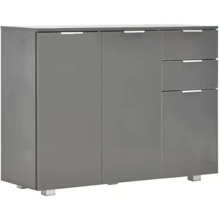 Sideboard Hochglanz-Grau 107x35x80,5 cm - Grau